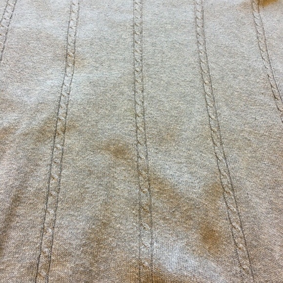 Woolrich's Men's M gray sweater cable knit cotton - Picture 5 of 6